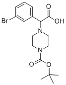 2-(4-BOC-PIPERAZINYL)-2-(3-BROMO-PHENYL)ACETIC ACID CAS#: 885273-07-4