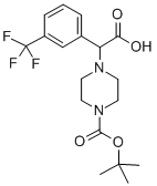 2-(4-BOC-PIPERAZINYL)-2-(3-TRIFLUOROMETHYL-PHENYL)ACETIC ACID CAS#: 885274-26-0