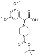 2-(4-BOC-PIPERAZINYL)-2-(3,5-DIMETHOXY-PHENYL)ACETIC ACID CAS#: 885274-69-1