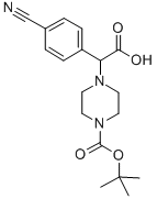 2-(4-BOC-PIPERAZINYL)-2-(4-CYANO-PHENYL)ACETIC ACID CAS#: 885274-36-2