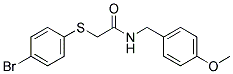 2-[(4-BROMOPHENYL)SULFANYL]-N-(4-METHOXYBENZYL)ACETAMIDE CAS#: 882749-41-9