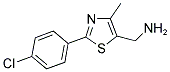 [2-(4-CHLOROPHENYL)-4-METHYL-1,3-THIAZOL-5-YL]METHANAMINE CAS#: 886360-58-3