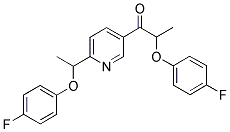 2-(4-FLUOROPHENOXY)-1-[6-[1-(4-FLUOROPHENOXY)ETHYL]PYRIDIN-3-YL]PROPAN-1-ONE CAS#: 866149-83-9