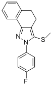 2-(4-FLUOROPHENYL)-3-METHYLTHIO-4,5-DIHYDRO-2H-BENZO[G]INDAZOLE CAS#: 871110-10-0
