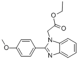 [2-(4-METHOXY-PHENYL)-BENZOIMIDAZOL-1-YL]-ACETIC ACID ETHYL ESTER CAS#: 872604-78-9