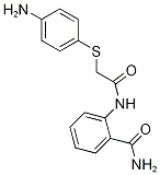 2-({[(4-aminophenyl)thio]acetyl}amino)benzamide CAS#: 884798-64-5