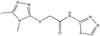 2-[(4,5-dimethyl-4H-1,2,4-triazol-3-yl)sulfanyl]-N-(1,3,4-thiadiazol-2-yl)acetamide CAS#: 879061-50-4