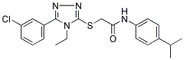 2-([5-(3-CHLOROPHENYL)-4-ETHYL-4H-1,2,4-TRIAZOL-3-YL]SULFANYL)-N-(4-ISOPROPYLPHENYL)ACETAMIDE CAS#: 849029-69-2