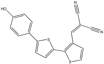 2-((5'-(4-hydroxyphenyl)-2,2'-bithiophen-5-yl)Methylene)Malononitrile CAS#: 868592-56-7
