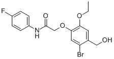 2-[5-BROMO-2-ETHOXY-4-(HYDROXYMETHYL)PHENOXY]-N-(4-FLUOROPHENYL)-ACETAMIDE CAS#: 870463-04-0