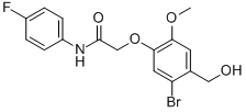 2-[5-BROMO-4-(HYDROXYMETHYL)-2-METHOXYPHENOXY]-N-(4-FLUOROPHENYL)-ACETAMIDE CAS#: 870981-53-6