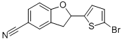 2-(5-BROMO-THIOPHEN-2-YL)-2,3-DIHYDRO-BENZOFURAN-5-CARBONITRILE CAS#: 851777-32-7
