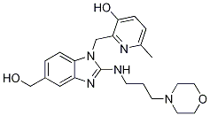 2-((5-(hydroxyMethyl)-2-((3-Morpholinopropyl)aMino)-1H-benzo[d]iMidazol-1-yl)Methyl)-6-Methylpyridin-3-ol CAS#: 857067-39-1