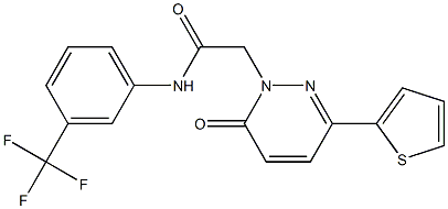 2-[6-oxo-3-(thiophen-2-yl)pyridazin-1(6H)-yl]-N-[3-(trifluoromethyl)phenyl]acetamide CAS#: 879037-04-4