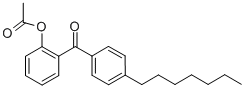 2-ACETOXY-4'-HEPTYLBENZOPHENONE CAS#: 890098-50-7