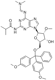 2-AMINO-5'-O-(DIMETHOXYTRITYL)-N6-(DIMETHYLAMINOMETHYLIDENE)-N2-(ISOBUTYRYL)-2'-O-METHYLADENOSINE CAS#: 869354-79-0