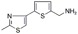 2-AMINOMETHYL-5-(METHYLTHIAZOL-4-YL)THIOPHENE CAS#: 868238-07-7