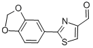 2-BENZO[1,3]DIOXOL-5-YL-THIAZOLE-4-CARBALDEHYDE CAS#: 885278-54-6
