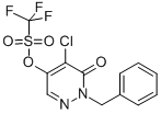 2-BENZYL-4-CHLORO-5-TRIFLUOROMETHANESULFONYLOXY-3(2H)-PYRIDAZINONE CAS#: 856250-49-2