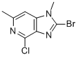 2-BROMO-4-CHLORO-1,6-DIMETHYL-1H-IMIDAZO[4,5-C]PYRIDINE CAS#: 870135-18-5
