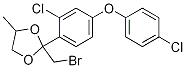 2-(BROMOMETHYL)-2-[2-CHLORO-4-(4-CHLOROPHENOXY)PHENYL]-4-METHYL-1,3-DIOXOLANE CAS#: 873012-43-2