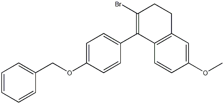 2-Bromo-3,4-dihydro-6-methoxy-1-[4-(phenylmethoxy)phenyl]naphthalene CAS#: 869006-52-0