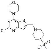 2-CHLORO-6-(4-METHANESULFONYL-PIPERAZIN-1-YLMETHYL)-4-MORPHOLIN-4-YL-THIENO[3,2-D]PYRIMIDINE CAS#: 885675-66-1