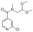2-CHLORO-N-(2,2-DIMETHOXY-ETHYL)-N-METHYL-ISONICOTINAMIDE CAS#: 864685-16-5