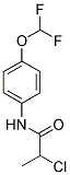 2-CHLORO-N-[4-(DIFLUOROMETHOXY)PHENYL]PROPANAMIDE CAS#: 871673-31-3