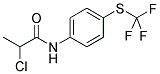 2-CHLORO-N-(4-TRIFLUOROMETHYLSULFANYL-PHENYL)-PROPIONAMIDE CAS#: 886499-31-6