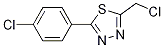 2-Chloromethyl-5-(4-chlorophenyl)-1,3,4-thiadiazole CAS#: 851983-40-9