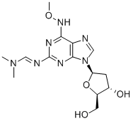 2-(DIMETHYLAMINOMETHYLIDENE)AMINO-6-METHOXYLAMINO-9-(BETA-D-2-DEOXYRIBOFURANOSYL)PURINE CAS#: 869354-99-4