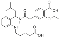 2-Despiperidyl-2-(5-carboxypentylamine) Repaglinide CAS#: 874908-12-0
