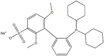 2'-Dicyclohexylphosphino-2,6-dimethoxy-3-sulfonato-1,1'-biphenyl hydrate sodium salt (water soluble SPhos), min. 98% CAS#: 870245-75-3
