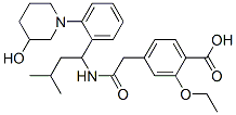 2-Ethoxy-4-[2-[[1-[2-(3-hydroxy-1-piperidinyl)phenyl]-3-methylbutyl]amino]-2-oxoethyl]benzoic Acid CAS#: 874908-14-2