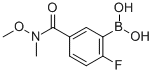2-FLUORO-5-(METHOXY(METHYL)CARBAMOYL)PHENYLBORONIC ACID CAS#: 874289-59-5