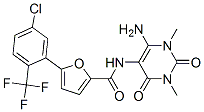 2-Furancarboxamide,  N-(6-amino-1,2,3,4-tetrahydro-1,3-dimethyl-2,4-dioxo-5-pyrimidinyl)-5-[5-chloro-2-(trifluoromethyl)phenyl]- CAS#: 872051-96-2