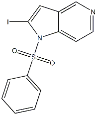 2-Iodo-1-(phenylsulfonyl)-1H-pyrrolo[3,2-c]pyridine CAS#: 877060-44-1
