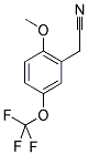 2-(METHOXY)-5-(TRIFLUOROMETHOXY)PHENYLACETONITRILE CAS#: 886503-57-7