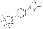 2-METHYL-4-[4-(4,4,5,5-TETRAMETHYL-1,3,2-DIOXABOROLAN-2-YL)PHENYL]-1,3-THIAZOLE CAS#: 857283-68-2