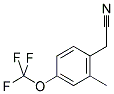 2-METHYL-4-(TRIFLUOROMETHOXY)PHENYLACETONITRILE CAS#: 886763-09-3