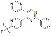 2-PHENYL-5-(PYRIMIDIN-4-YL)-4-(6-(TRIFLUOROMETHYL)PYRIDIN-3-YL)PYRIMIDINE CAS#: 887423-31-6
