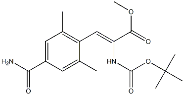 2-Propenoic acid, 3-[4-(aminocarbonyl)-2,6-dimethylphenyl]-2-[[(1,1-dimethylethoxy)carbonyl]amino]-, methyl ester, (2Z)- CAS#: 864825-84-3