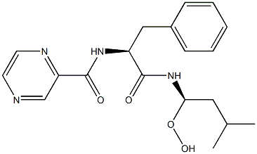 2-PyrazinecarboxaMide, N-[(1S)-2-[[(1R)-1-hydroperoxy-3-Methylbutyl]aMino]-2-oxo-1-(phenylMethyl)ethyl]- CAS#: 886979-78-8