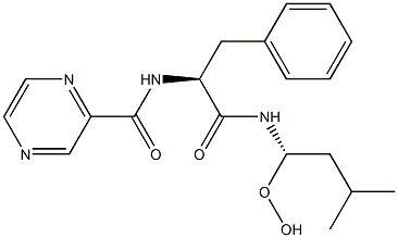 2-PyrazinecarboxaMide, N-[(1S)-2-[[(1S)-1-hydroperoxy-3-Methylbutyl]aMino]-2-oxo-1-(phenylMethyl)ethyl]- CAS#: 886979-81-3