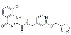 2-Quinazolinecarboxamide,  1,4-dihydro-8-methoxy-4-oxo-N-[[2-[(tetrahydro-3-furanyl)methoxy]-4-pyridinyl]methyl]-  (9CI) CAS#: 869294-80-4