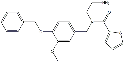 2-Thiophenecarboxamide, N-(2-aminoethyl)-N-[[3-methoxy-4-(phenylmethoxy)phenyl]methyl]- CAS#: 884049-35-8