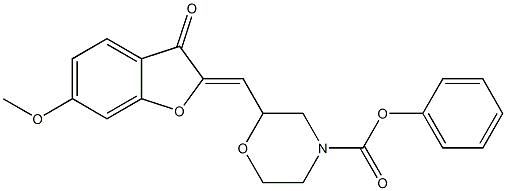 2-[(Z)-(6-methoxy-3-oxo-1-benzofuran-2(3H)-ylidene)methyl]phenyl morpholine-4-carboxylate CAS#: 869078-84-2