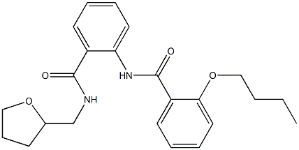 2-butoxy-N-(2-{[(tetrahydro-2-furanylmethyl)amino]carbonyl}phenyl)benzamide CAS#: 881095-52-9