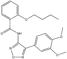 2-butoxy-N-[4-(3,4-dimethoxyphenyl)-1,2,5-oxadiazol-3-yl]benzamide CAS#: 874207-38-2
